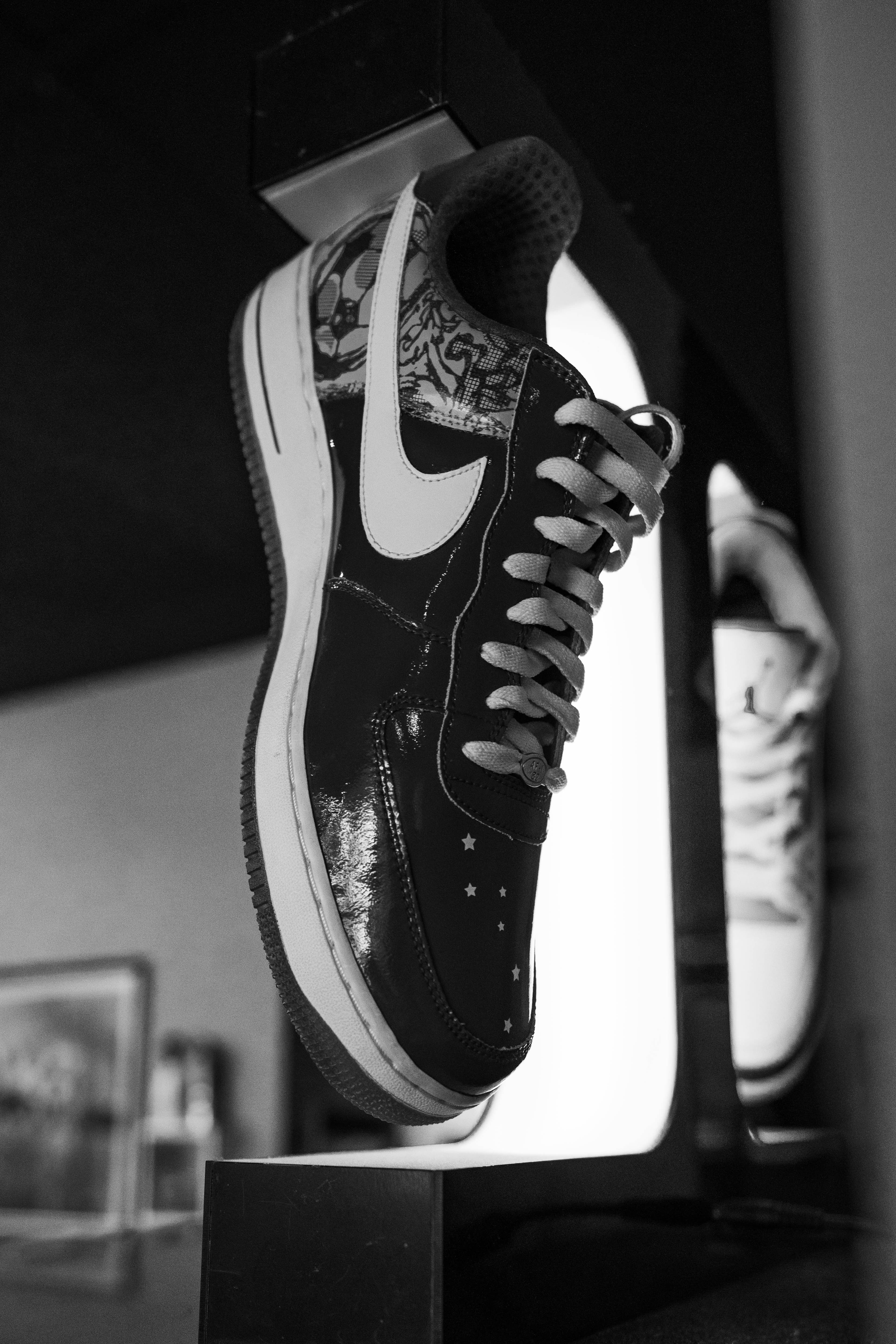 Nike sneakers on display showcasing sneaker culture